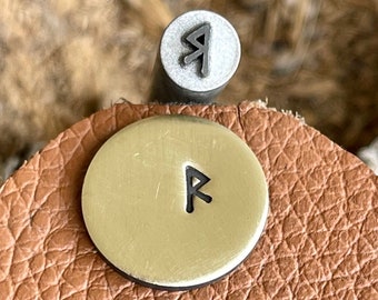 YOUNGER FUTHARK REID || Scandinavian Runes Metal Stamp || Reid: Ride Punch || Jewelery Punch Stamp | Steel Stamp | Tiny Metal Stamp