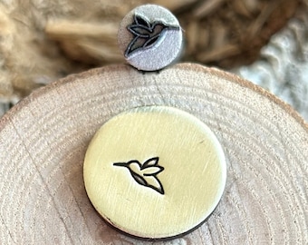 KOLIBRI METALLSTEMPEL || Kolibri Metall Würfel || Metallstempel || Schmuck-Stanzer | Stahlstempel | Winziger Metallstempel