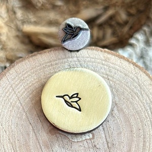 HUMMINGBIRD METAL STAMP ||  Hummingbird Metal Punch Die || Metal Stamps || Jewelry Punch Stamp | Steel Stamp | Tiny Metal Stamp