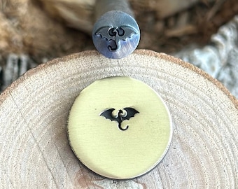 DRAGON METAL STAMP || Dragon Metal Punch Die || Metal Stamps || Jewelry Punch Stamp | Steel Stamp | Tiny Metal Stamp