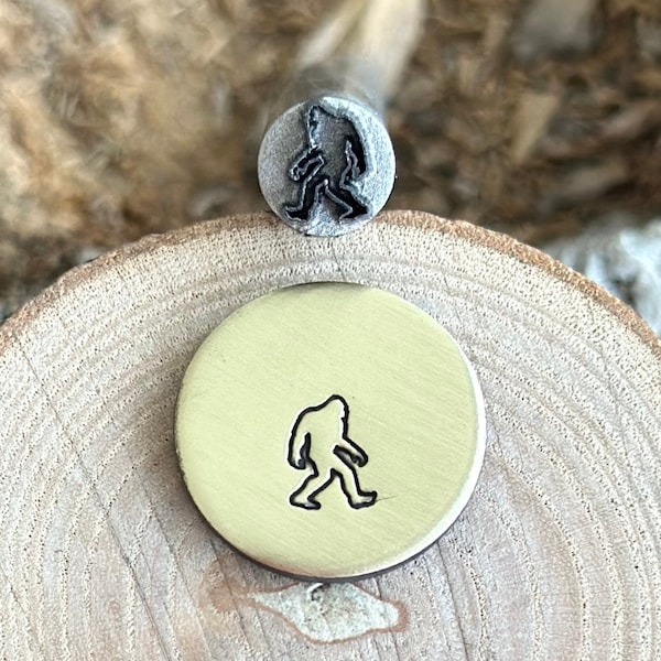 BIGFOOT Metal Stamp || Bigfoot Metal Die || Metal Stamps || Jewelry Punch Stamp | Steel Stamp | Tiny Metal Stamp