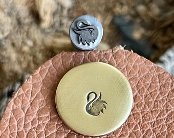 SWAN Metal Stamp || Swan Metal Die || Metal Stamps || Jewelry Punch Stamp | Steel Stamp | Tiny Metal Stamp