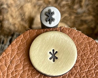 YOUNGER FUTHARK HAGALL || Scandinavian Runes Metal Stamp || Hagall: Hail Punch || Jewelery Punch Stamp | Steel Stamp | Tiny Metal Stamp