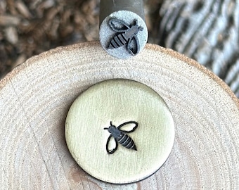BEE METAL STAMP || Bee Metal Die || Metal Stamps || Jewelry Punch Stamp | Steel Stamp | Tiny Metal Stamp