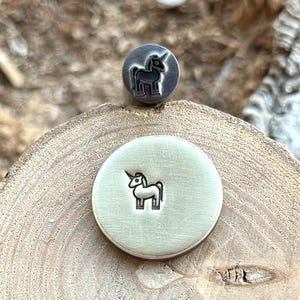 UNICORN METAL STAMP || Unicorn Metal Die || Metal Stamps || Jewelry Punch Stamp | Steel Stamp | Tiny Metal Stamp | Impact Punch Die
