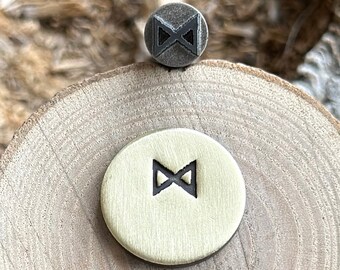 RUNE ALPHABET D || Futhark Rune Alphabet Metal Stamp  || Metal Die || Jewelery Punch Stamp | Steel Stamp | Tiny Metal Stamp
