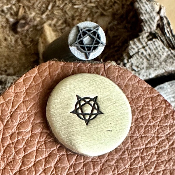PENTACLE Metal Stamp || Pentacle Metal Die || Metal Stamps || Jewelry Punch Stamp | Steel Stamp | Tiny Metal Stamp