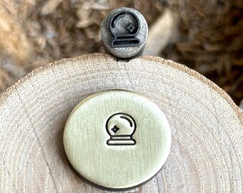 CRYSTAL BALL Metal Stamp || Crystal Magic Ball Metal Die || Metal Stamps || Jewelry Punch Stamp | Steel Stamp | Tiny Metal Stamp
