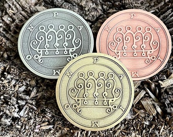 SEAL OF PAIMON  || Goetia Coin || Paimon || Souvenir Amulet || Talisman | Coin, Pendant, Keychain, Pin Badge
