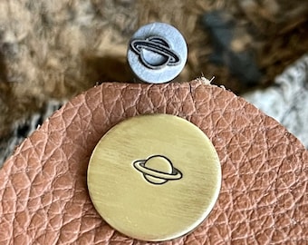 PLANET Metal Punch Stamp || Planet Metal Die || Metal Stamps || Jewelry Punch Stamp | Steel Stamp | Tiny Metal Stamp