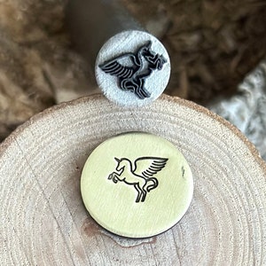 PEGASUS Metal Stamp || Pegasus Metal Die || Animal Metal Stamp || Jewelry Punch Stamp | Steel Stamp | Tiny Metal Stamp