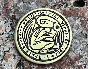 Cthulhu Coin || Pendant || Keychain (25mm; 1&quot;)