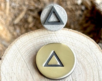 Stempel metalowy FIRE Element || Metalowa wykrojnik Elements Of Nature || Metalowe stemple || Dziurkacz do biżuterii | Stempel stalowy | Malutki stempel metalowy