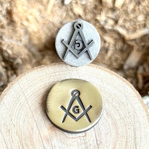 FREEMASONRY Metal Punch Stamp || Freemasonry Metal Die || Metal Stamps || Jewelry Punch Stamp | Steel Stamp | Tiny Metal Stamp