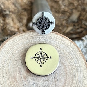 COMPASS METAL STAMP || Compass Punch Stamp || Metal Stamps || Jewelry Punch Stamp | Steel Stamp | Tiny Metal Stamp