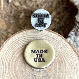 MADE IN USA Map Metallstempel || Made in USA Metall Würfel || Metallstempel || Schmuck-Stanzer | Stahlstempel | Winziger Metallstempel