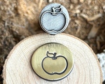 APPLE METAL STAMP || Apple Metal Die || Metal Stamps || Jewelry Punch Stamp | Steel Stamp | Tiny Metal Stamp