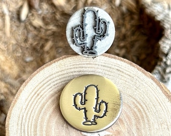 CACTUS METAL STAMP || Cactus Metal Die || Metal Stamps || Jewelry Punch Stamp | Steel Stamp | Tiny Metal Stamp