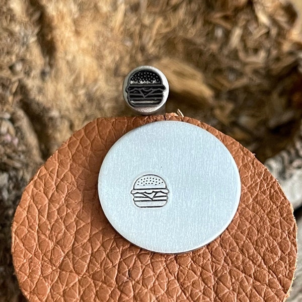 Burger Stamp Etsy