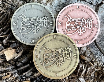SEAL OF BUNE || Goetia Coin || Bime || Souvenir Token || Talisman || Magical Amulet|| Coin, Pendant, Keychain, Pin badge