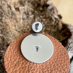 FOOT METAL STAMP || Foot Metal Die || Metal Stamps || Jewelry Punch Stamp | Steel Stamp | Tiny Metal Stamp