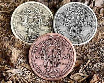 1st SUN SEAL Coin || The First Pentacle of the Sun Coin || Solomon Seals Coin | Solomon Sun Seal Coin | Pendant | Souvenir