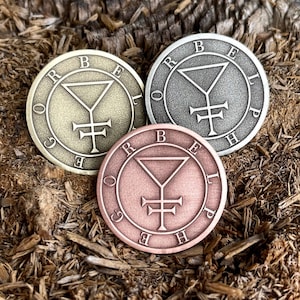 BELPHEGOR SEAL || Sigil Of Belphegor || Sigil Of Demons || Belphegor Seal Coin || Magical Talisman