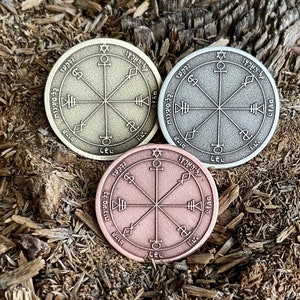 6th MOON SEAL Coin || The Sixth Pentacle of the Moon Coin || Solomon Seals Coin | Solomon Moon Seal Coin | Pendant | Souvenir