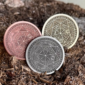 7 ARCHANGELS SEAL || Seal Of  Seven Archangels || Talisman || Amulet || Coin, Pendant, Keychain, Pin badge