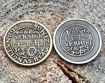 The Seal Of LEO || Paracelsus Zodiac Sign Seal || Astrological Sign Coin | Pendant || Paracelsus Of The Supreme Mysteries Of Nature