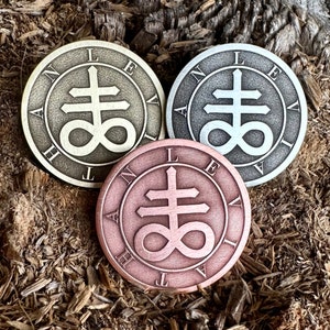 LEVIATHAN SIGIL Coin || Sigil Of Leviathan || Leviathan Cross Symbol ||Leviathan Demon Coin | Pendant | Souvenir || Magical Talisman