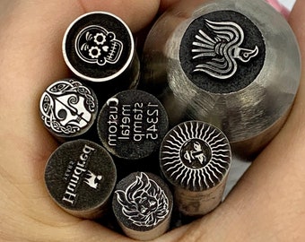 CUSTOM METAL STEMPEL - Custom Metall Würfel - Metall Stempel - Schmuck Stanzer - Stahl Stempel - Custom Die Tiny Metal Stamp