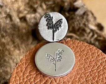 LILY of the Valley METAL STAMP || Flower Metal Die || Metal Stamps || Jewelry Punch Stamp | Steel Stamp | Tiny Metal Stamp