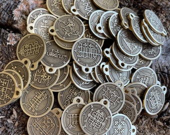 72 GOETIA SEALS SET || Goetia Coin || Goetia Seals || Coin |Pendant | Keychain | Pin badge