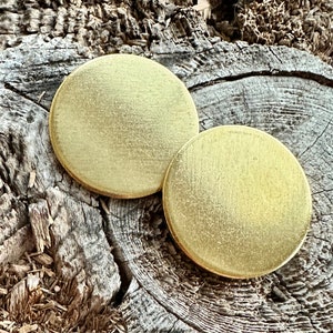 Blancs ronds en laiton 32,5 mm (1,25 pouce) 10-500 Blancs d’estampage || épaisseur 2 mm | Calibre 12 |