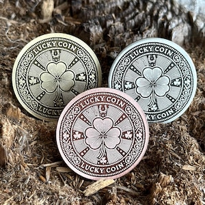 Moneda de la SUERTE // Amuleto de la SUERTE // Moneda de recuerdo // Talismán de la suerte // Idea de regalo // Moneda de bolsillo de la suerte // Moneda de la suerte