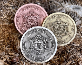 ARCHANGEL METATRON SEAL || Seal Of Archangel Metatron || Souvenir Token || Talisman || Amulet || Coin, Pendant, Keychain, Pin badge