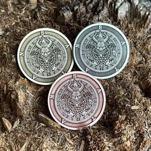 Moneda de recuerdo SATAN // Moneda de Satán // Amuleto de recuerdo del diablo // Talismán // Ficha de recuerdo / Moneda, colgante, llavero, insignia