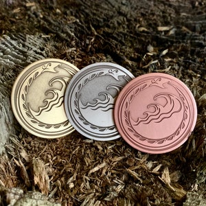 OUROBOROS Coin || OUROBOROS Pendant | OUROBOROS Keychain | Ouroboros Pin badge (33 mm, 1.25 inch; 40 mm, 1.5 inch)