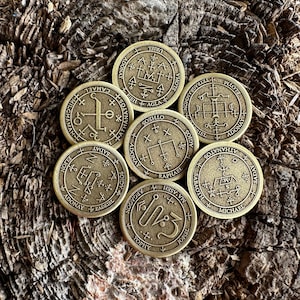 7 ARCHANGELS SEAL Set || Seals Of Archangels Set || 7 Main Archangels Seals Coin || Pendant | Keychain | Pin badge