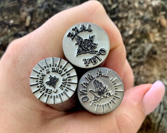 CUSTOM METAL STAMP || Custom Metal Die || Metal Stamps || Jewelry Punch Stamp | Steel Stamp | Custom Tiny Metal Stamp