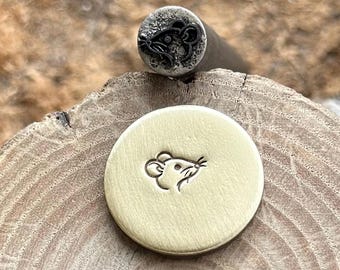 MOUSE Metal Punch Stamp | Animal Steel Die for Metal | Jewelry |Leather | Wood Marking | Hand Stamping Tool | Metal Maker Mark