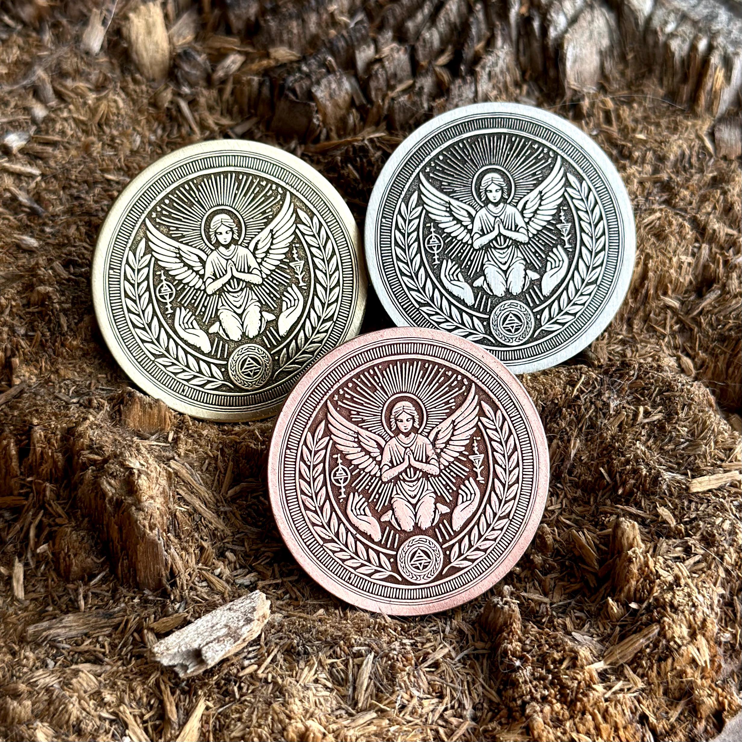 HUMILITY Seven Virtues Coin | Medallion of Seven Capital Virtues
