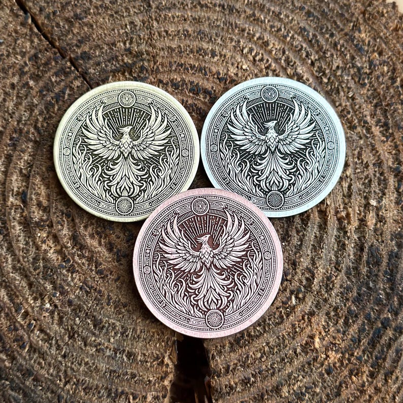 PHOENIX Souvenir Coin || Coin of Phoenix || Amulet || Talisman ...
