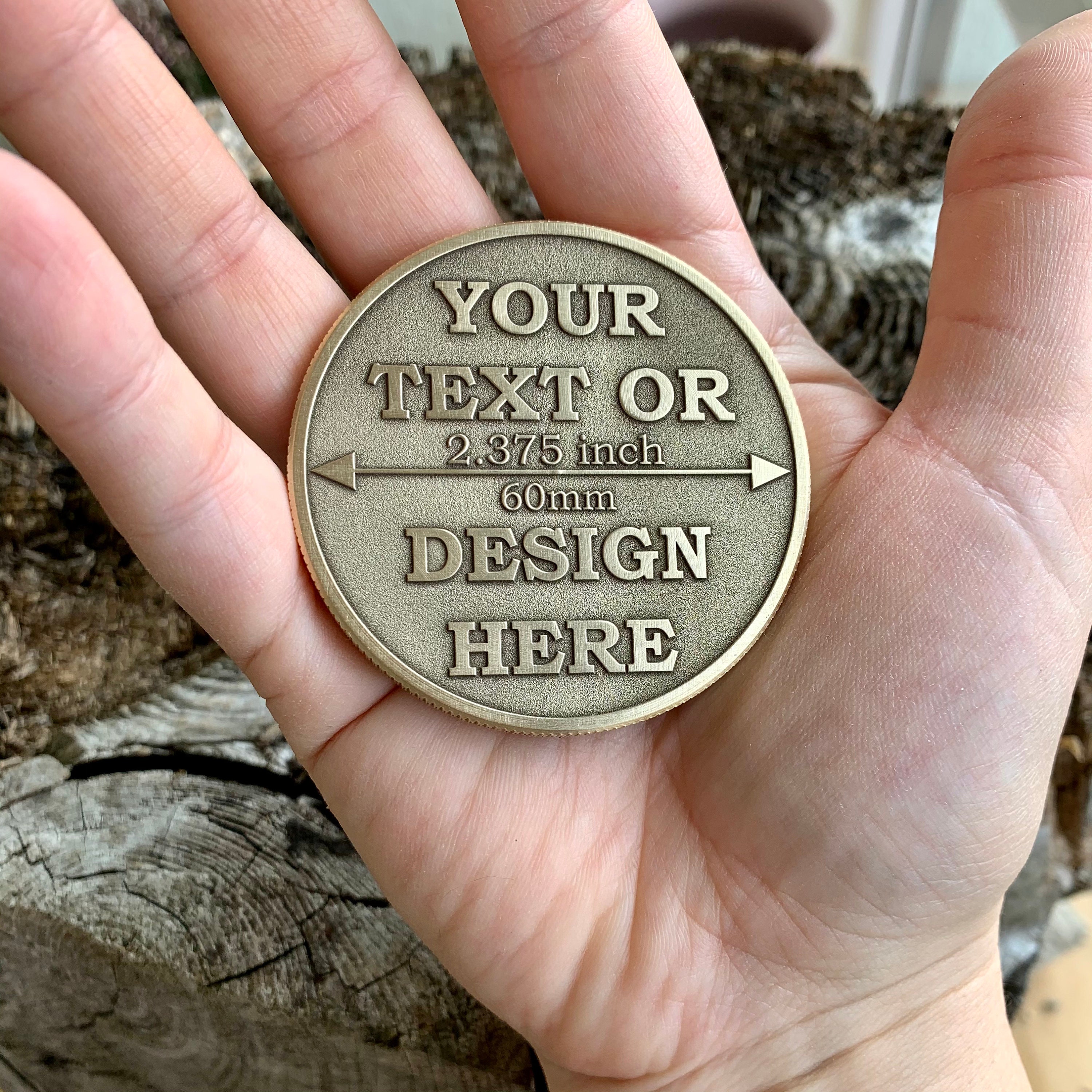 CUSTOM COIN Souvenir Coin Pocket Token 60 Mm 2.375 Inch Etsy Ireland