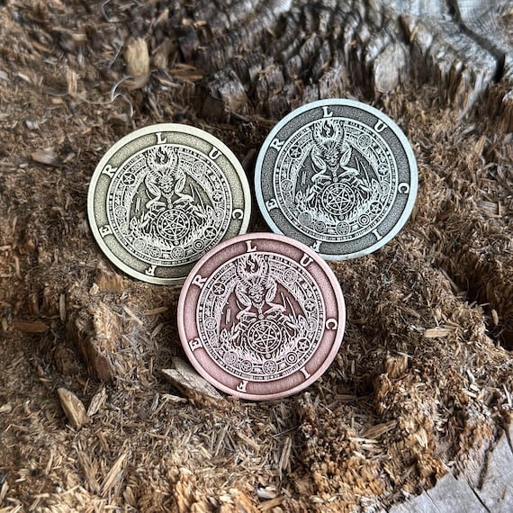 LUCIFER Souvenir Coin || Lucifer Coin || Devil Souvenir Amulet