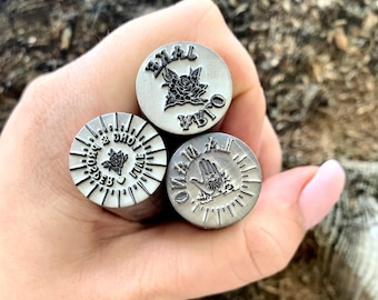 CUSTOM Design Metal  Punch Stamp | Custom Metal Punch Stamp | Metal Jewelry Punch | Steel Stamp | Custom Die Tiny Metal Stamp | Impact Stamp