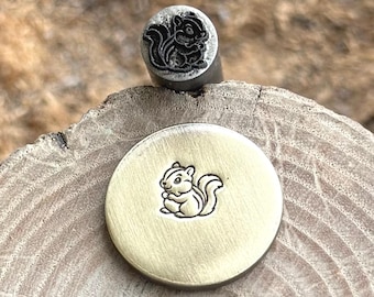CHIPMUNK Metal Punch Stamp | Animal Jewelry Steel Stamp