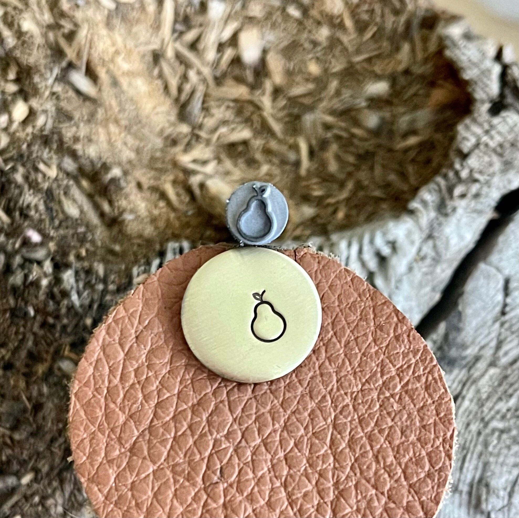 PEAR METAL Stamp || Pear Metal Die || Metal Stamps || Punch Stamp | Steel Stamp | Tiny Metal Stamp