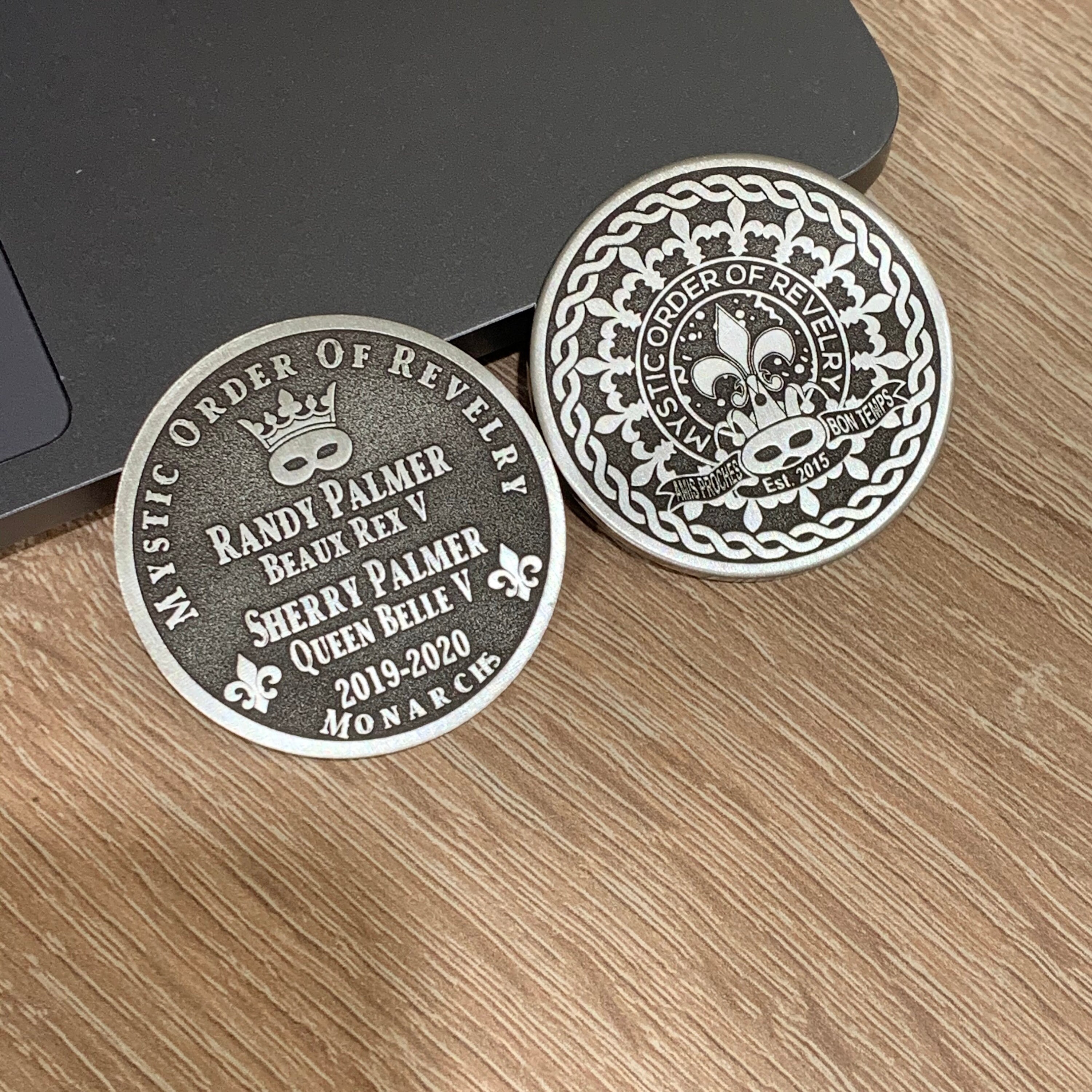 CUSTOM Coin Pendant Keychain or Pin 40 mm 15 inch Etsy